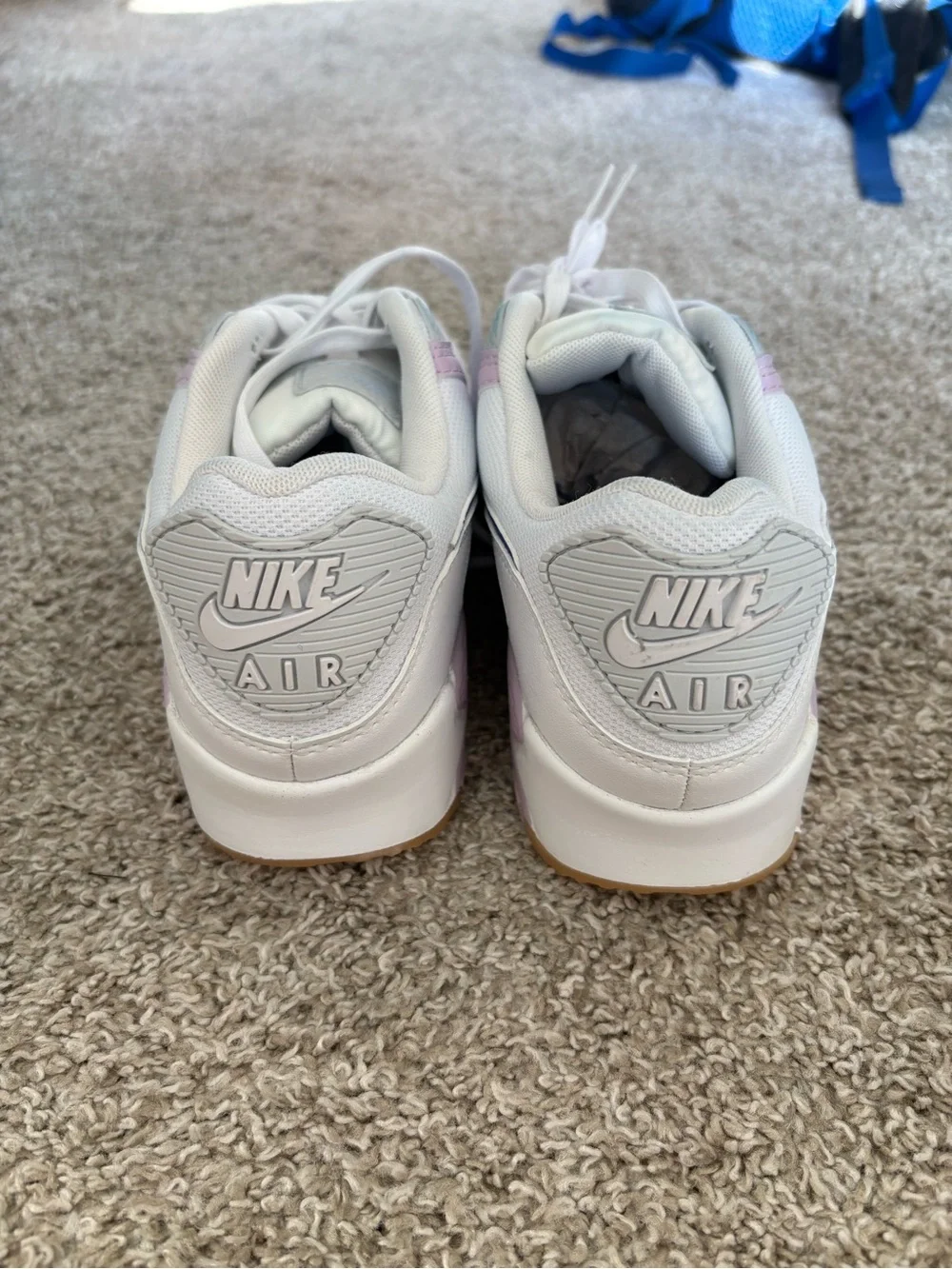 Women’s White & Light/Dark Purple Nike Sneakers